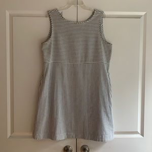 Eileen Fisher hemp/org cotton stripe shift dress